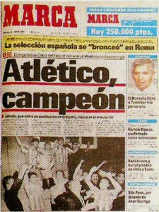 19-1991 Portada del Marca de cuando fuimos campeones