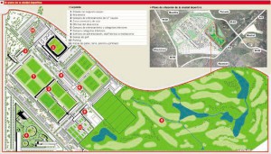 El plano definitivo de la ciudad deportiva se presentó en As en 2008.