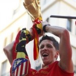 Fernando Torres con la Copa del Mundo