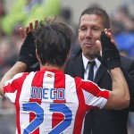 Simeone y Diego Ribas con el Atlético de Madrid