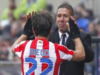 Simeone y Diego Ribas con el Atlético de Madrid