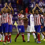 Jugadores del Atletico en Valladolid