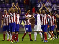 Jugadores del Atletico en Valladolid