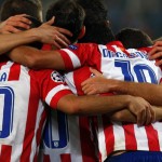 celebracion gol del Atletico en Viena