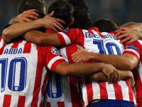 celebracion gol del Atletico en Viena