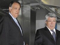 Javier Tebas y Enrique Cerezo